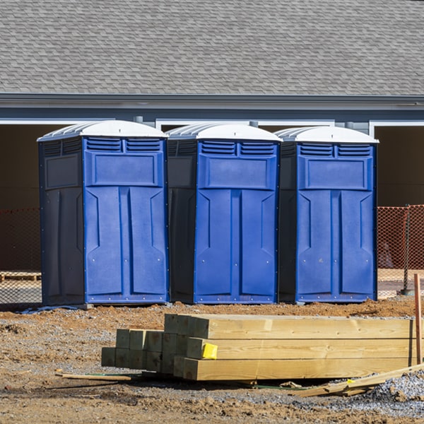 what is the maximum capacity for a single porta potty in Earlimart California